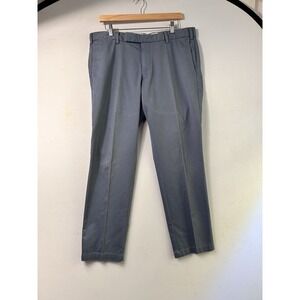 Polo Ralph Lauren Dusty Blue Flat Front Slacks Stretch Slim Fit Size‎ 36x30 Prep